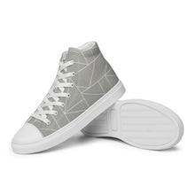 Load image into Gallery viewer, MODERN LINES Men’s high top canvas shoes
