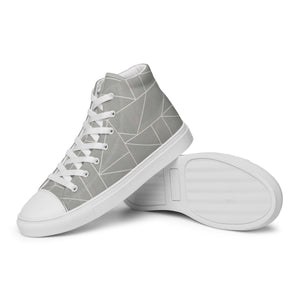 MODERN LINES Men’s high top canvas shoes