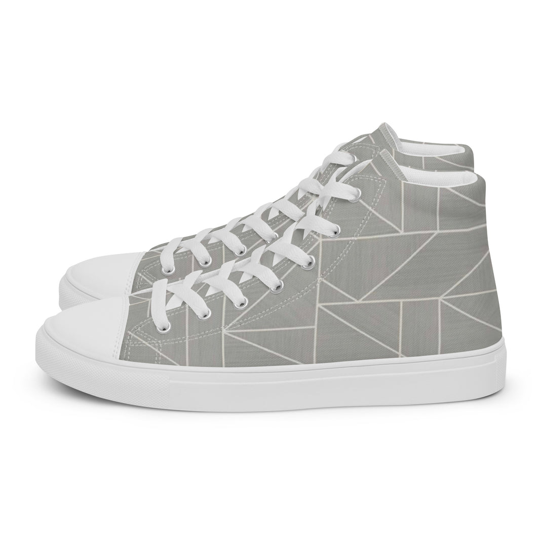 MODERN LINES Men’s high top canvas shoes