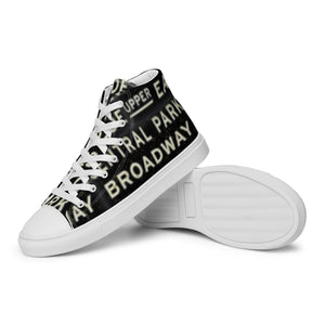 NEW YORK Men’s high top canvas shoes