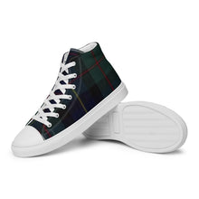 Load image into Gallery viewer, BLACKWATCH TARTAN PLAID Men’s high top canvas shoes
