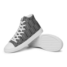 Load image into Gallery viewer, LINEAR Men’s high top canvas shoes
