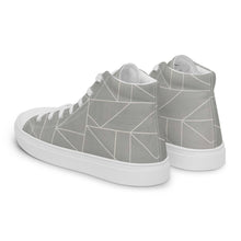 Load image into Gallery viewer, MODERN LINES Men’s high top canvas shoes
