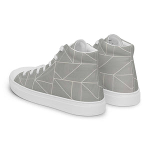 MODERN LINES Men’s high top canvas shoes