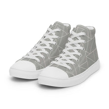 Load image into Gallery viewer, MODERN LINES Men’s high top canvas shoes
