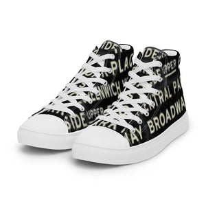 NEW YORK Men’s high top canvas shoes