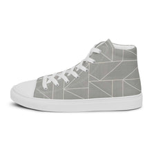 Load image into Gallery viewer, MODERN LINES Men’s high top canvas shoes
