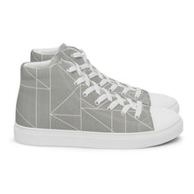 Load image into Gallery viewer, MODERN LINES Men’s high top canvas shoes
