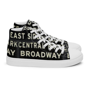 NEW YORK Men’s high top canvas shoes