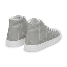 Load image into Gallery viewer, MODERN LINES Men’s high top canvas shoes
