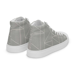 MODERN LINES Men’s high top canvas shoes