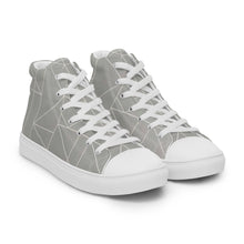 Load image into Gallery viewer, MODERN LINES Men’s high top canvas shoes
