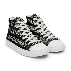 NEW YORK Men’s high top canvas shoes