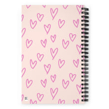 Load image into Gallery viewer, HEARTS Spiral notebook
