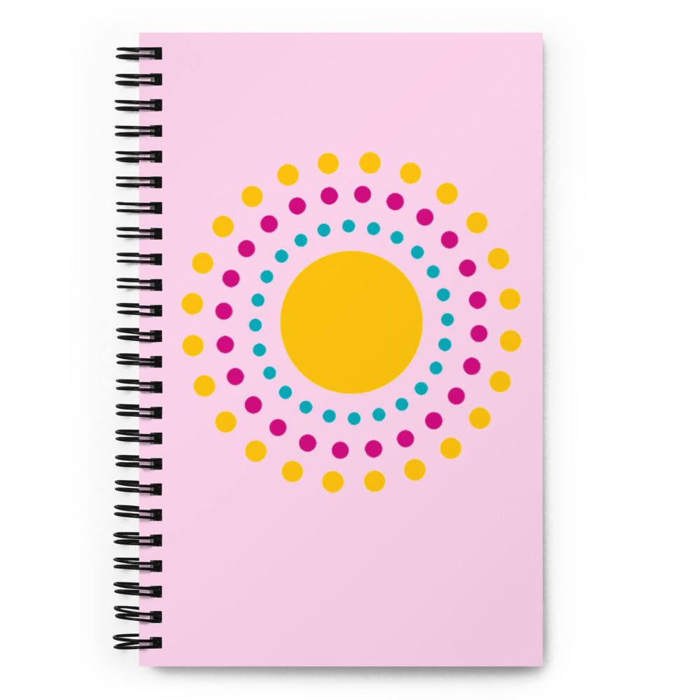 RADIANT SUN Spiral notebook