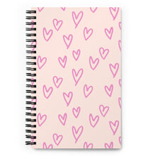 Load image into Gallery viewer, HEARTS Spiral notebook
