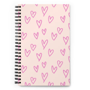 HEARTS Spiral notebook