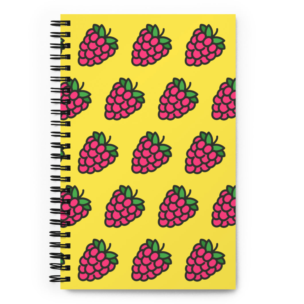 RASPBERRIES Spiral notebook