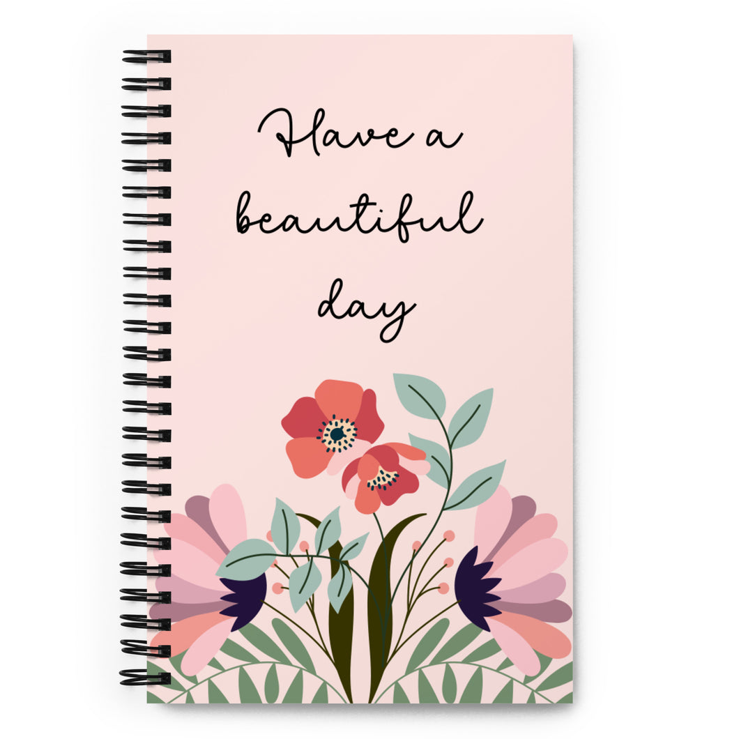 BEAUTIFUL DAY Spiral notebook