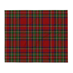 RED TARTAN Throw