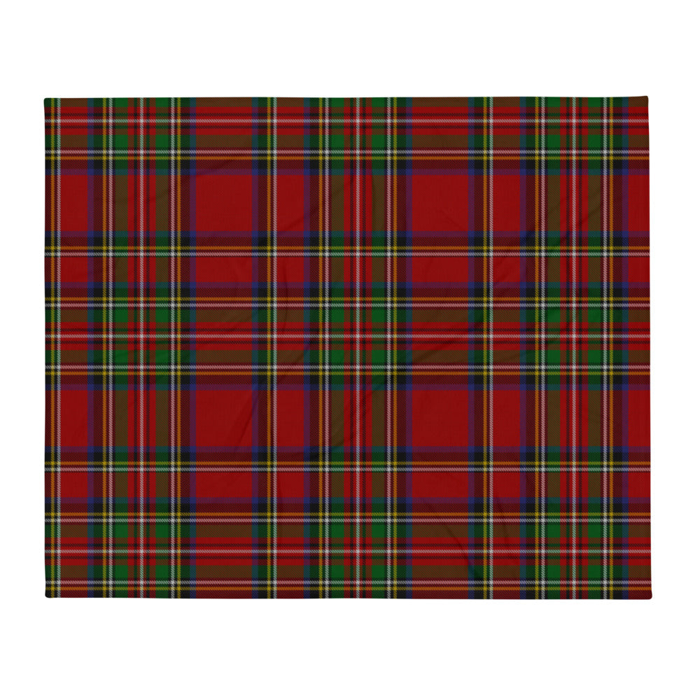 RED TARTAN Throw