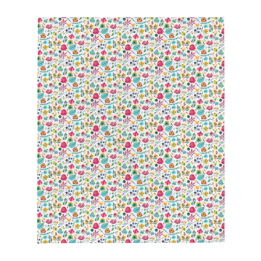 FLOWER GARDEN Throw Blanket