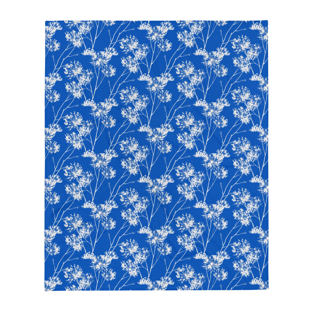 COASTAL Royal Blue Throw Blanket