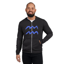 Load image into Gallery viewer, WAVE Unisex zip hoodie
