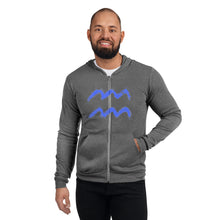 Load image into Gallery viewer, WAVE Unisex zip hoodie
