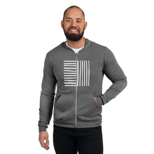 BARS & STRIPES Unisex zip hoodie