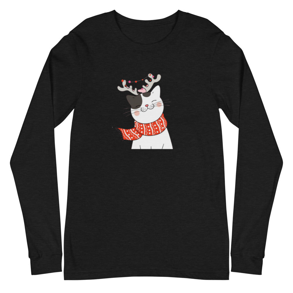 CHRISTMAS CAT Unisex Long Sleeve Tee