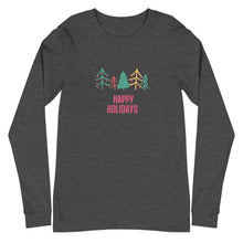 Load image into Gallery viewer, HAPPY HOLIDAYS Unisex Long Sleeve Tee
