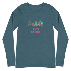 HAPPY HOLIDAYS Unisex Long Sleeve Tee