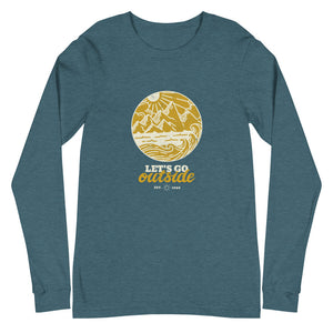 LET’S GO OUTSIDE Unisex Long Sleeve Tee