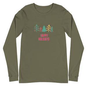 HAPPY HOLIDAYS Unisex Long Sleeve Tee