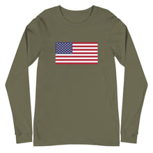 Load image into Gallery viewer, USA Unisex Long Sleeve Tee
