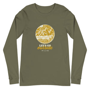 LET’S GO OUTSIDE Unisex Long Sleeve Tee