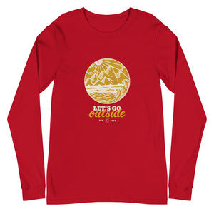 LET’S GO OUTSIDE Unisex Long Sleeve Tee