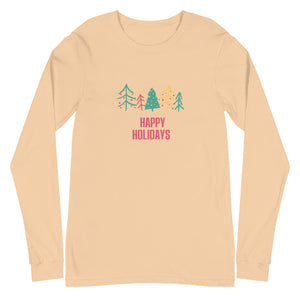 HAPPY HOLIDAYS Unisex Long Sleeve Tee