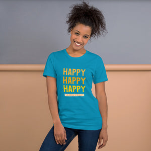 HAPPY Short-Sleeve Unisex T-Shirt