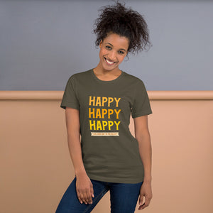 HAPPY Short-Sleeve Unisex T-Shirt