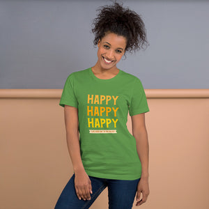 HAPPY Short-Sleeve Unisex T-Shirt