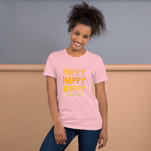 HAPPY Short-Sleeve Unisex T-Shirt