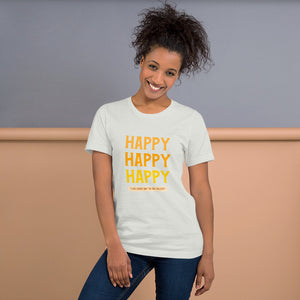 HAPPY Short-Sleeve Unisex T-Shirt