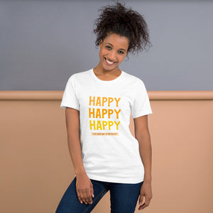 HAPPY Short-Sleeve Unisex T-Shirt