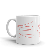 Load image into Gallery viewer, MODERN ART RED SWIRL Mug
