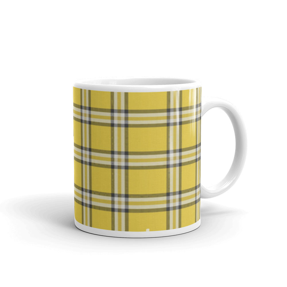 YELLOW TARTAN PLAID Mug