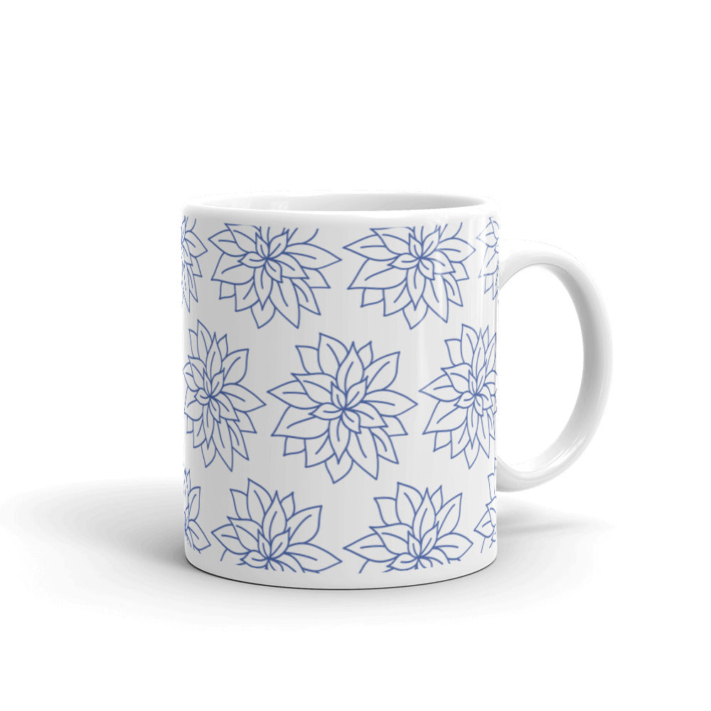 BLUE FLORAL Mug