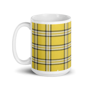 YELLOW TARTAN PLAID Mug