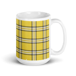 YELLOW TARTAN PLAID Mug